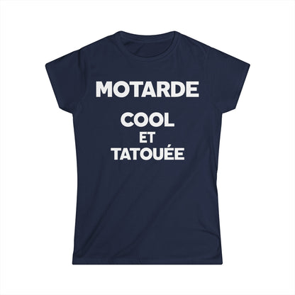 Motarde cool et tatouée