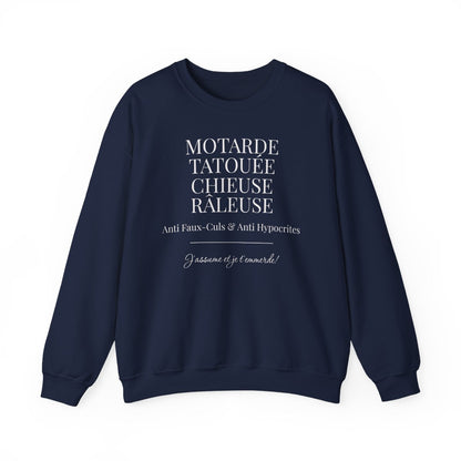 Motarde Tatouée Chieuse Râleuse Anti Faux-Culs et J'assume