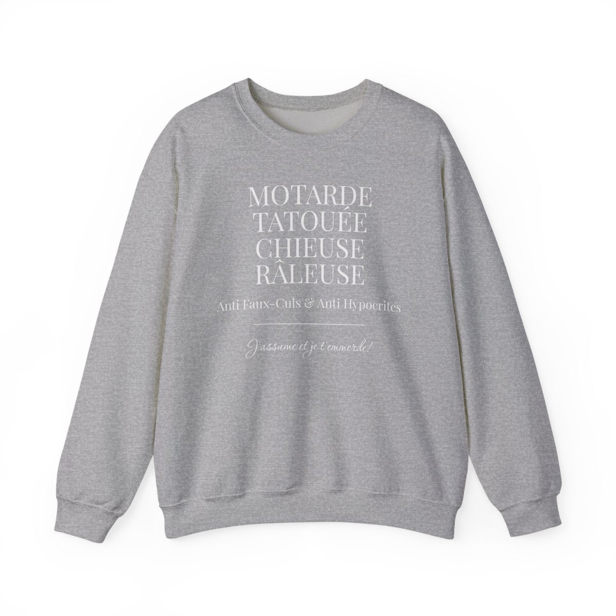 Motarde Tatouée Chieuse Râleuse Anti Faux-Culs et J'assume
