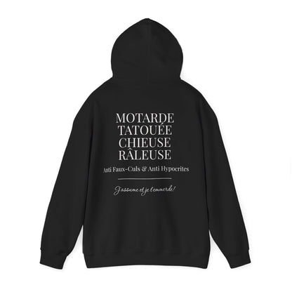 Motarde Tatouée Chieuse Râleuse Anti Faux-culs J'assume