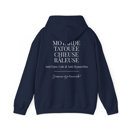 Motarde Tatouée Chieuse Râleuse Anti Faux-culs J'assume