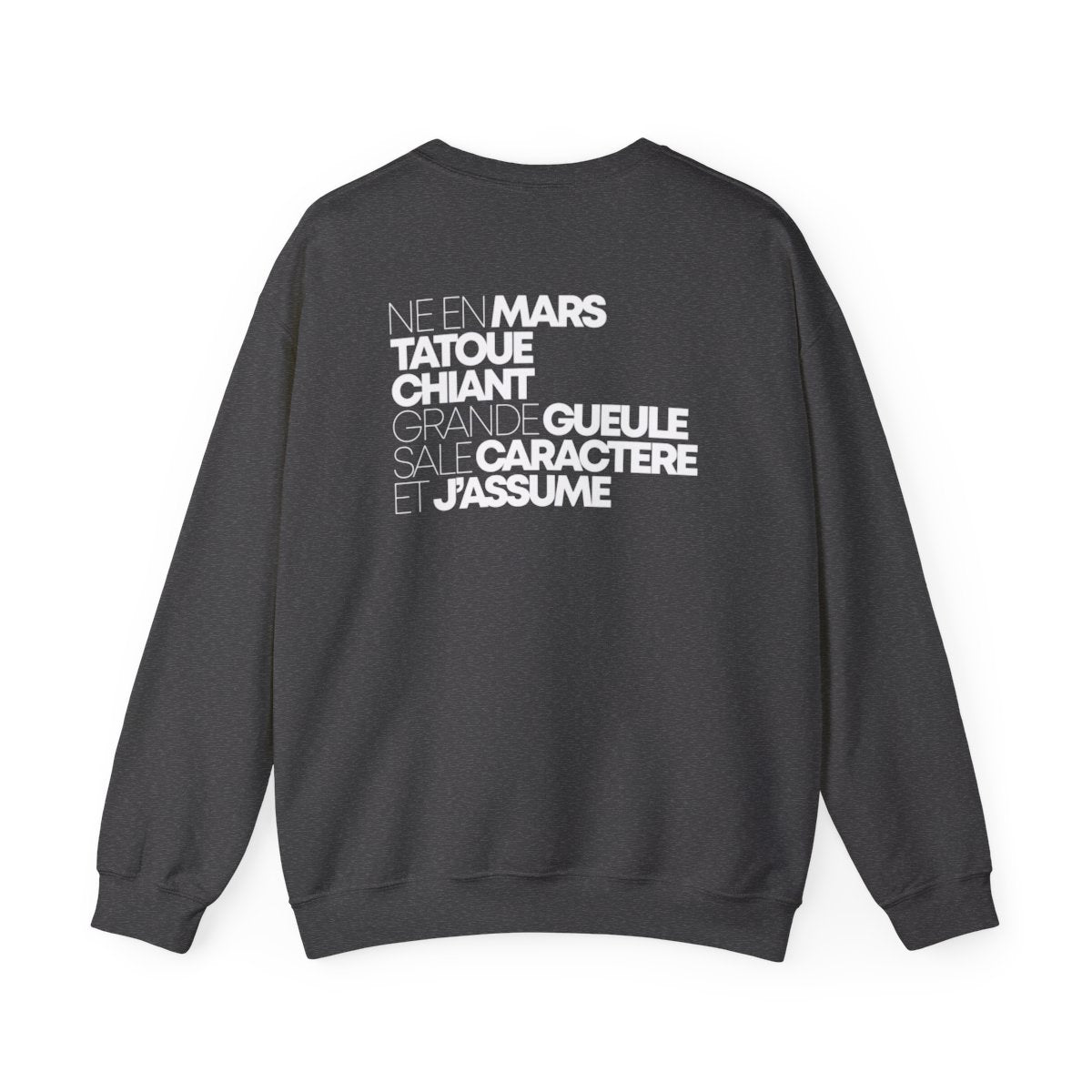 Né en mars, tatoué, chiant, grande gueule, sale caractère et j'assume