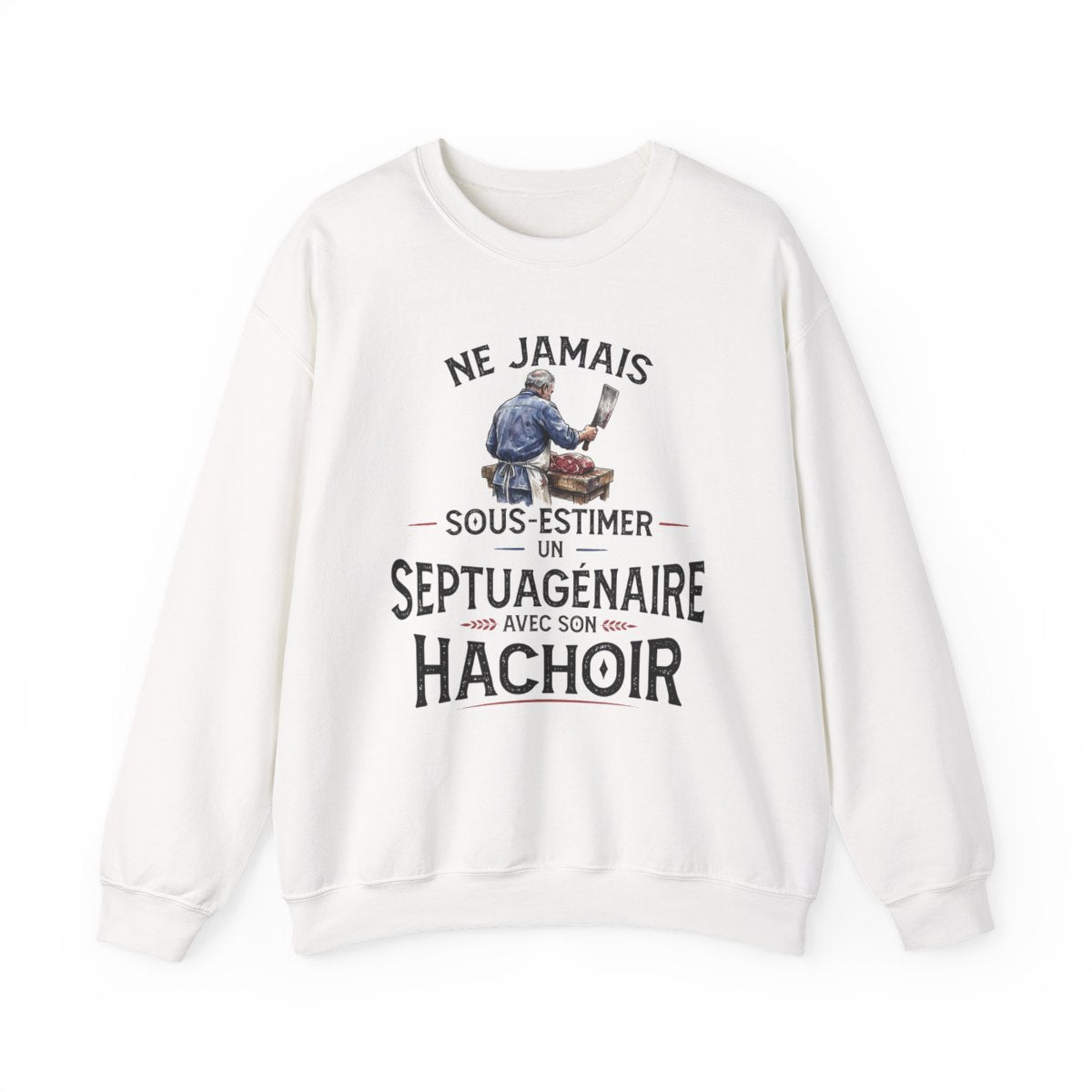 Ne jamais sous-estimer un septuagénaire avec son hachoir