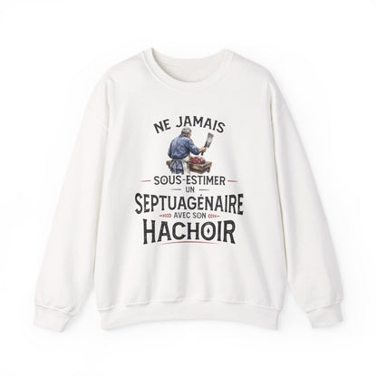 Ne jamais sous-estimer un septuagénaire avec son hachoir