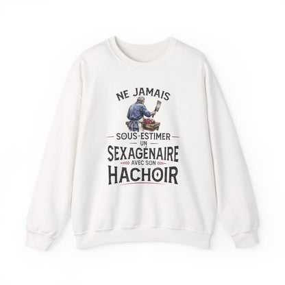 Ne jamais sous-estimer un sexagénaire avec son hachoir