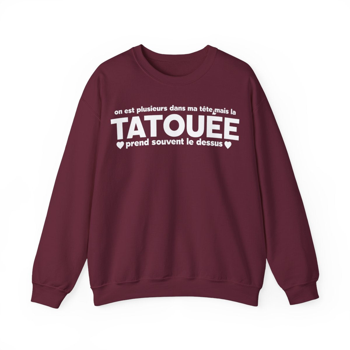 On est plusieurs dans ma tête mais la tatouée prend souvent le dessus
