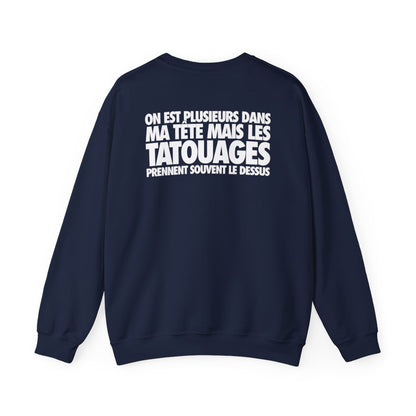 On est plusieurs dans ma tête mais les tatouages prennent souvent le dessus