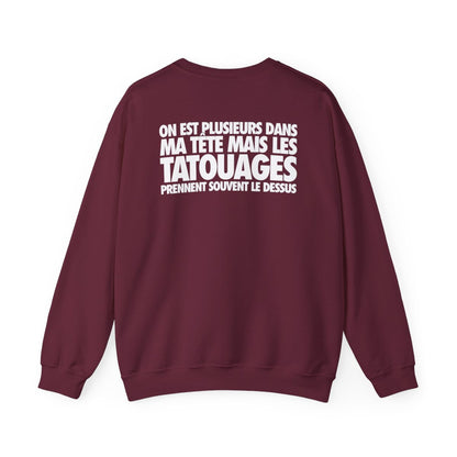 On est plusieurs dans ma tête mais les tatouages prennent souvent le dessus