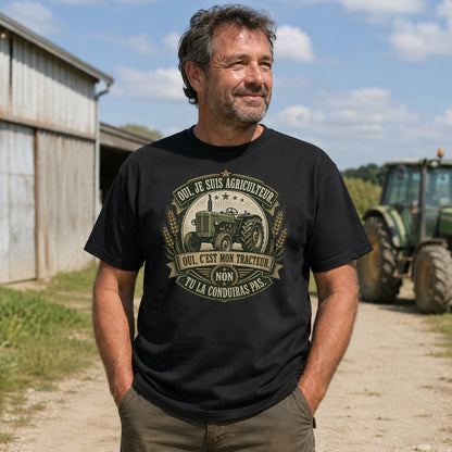 Oui, je suis agriculteur, c'est ma tracteur.