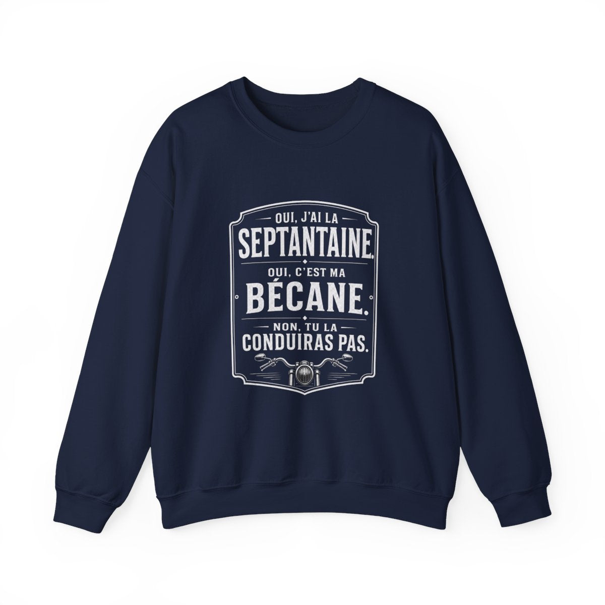 Oui, J'ai la septantaine. C'est ma bécane.