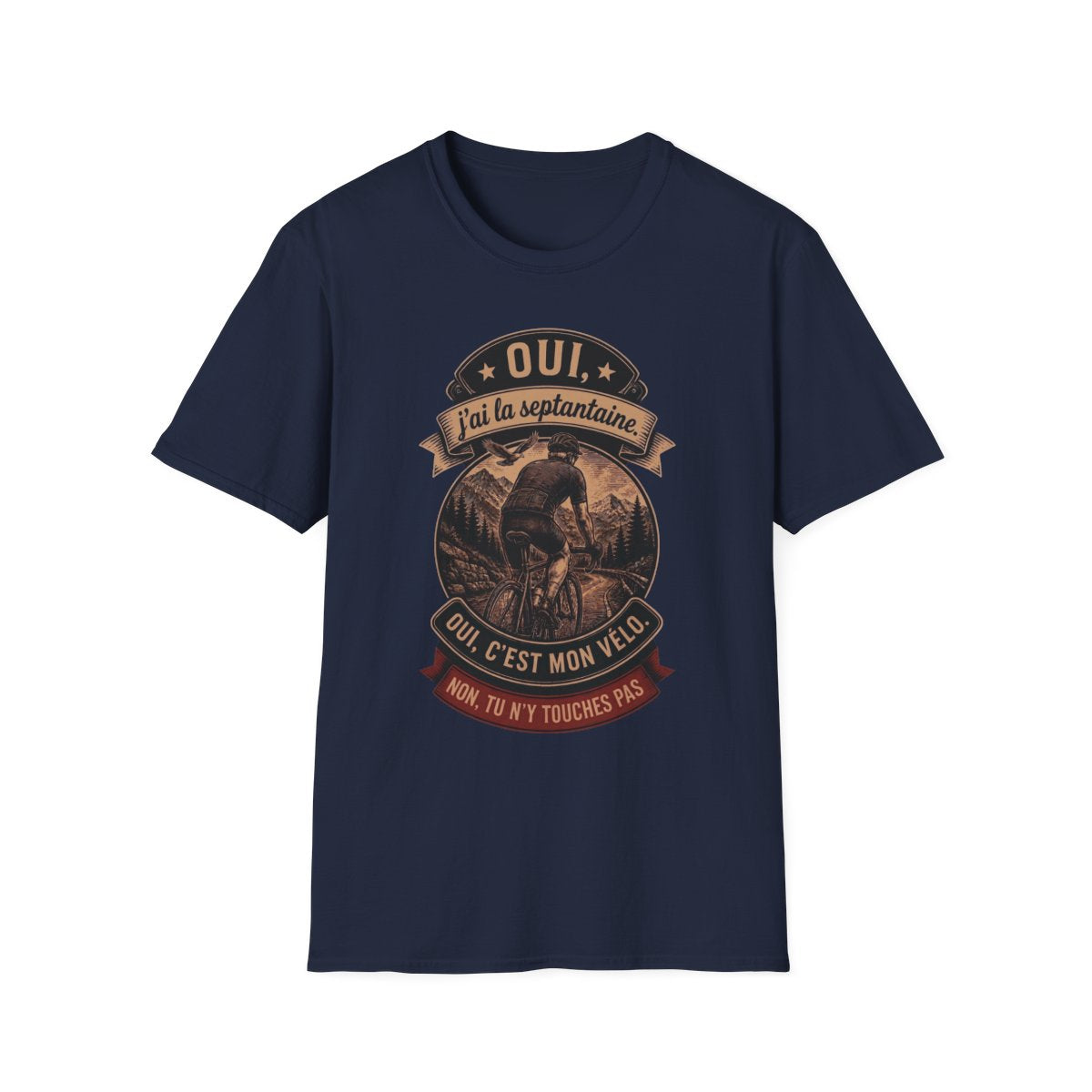 Oui, j'ai la septantaine. Oui, c'est mon vélo