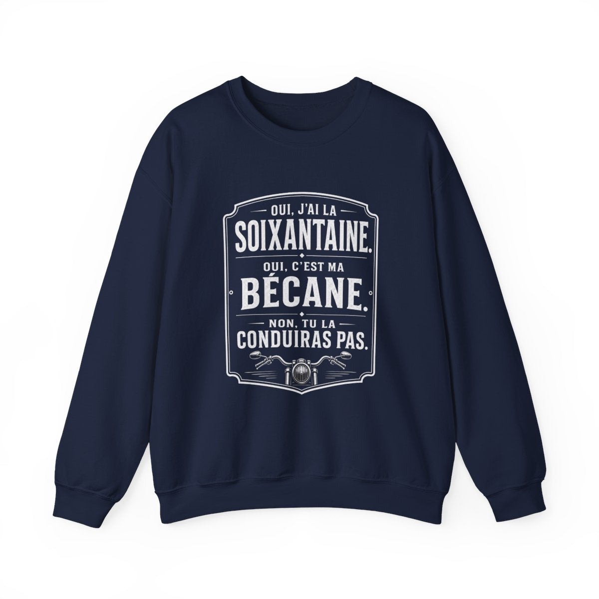 Oui, J'ai la soixantaine. C'est ma bécane.