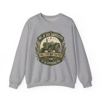 Oui, je suis agriculteur, c'est ma tracteur.