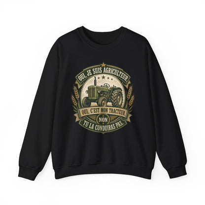 Oui, je suis agriculteur, c'est ma tracteur.