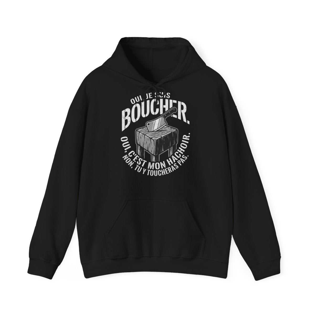 Oui, je suis boucher. C'est mon hachoir.