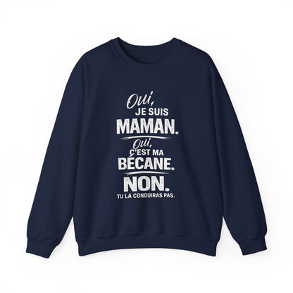 Oui, je suis maman. Oui, c'est ma bécane
