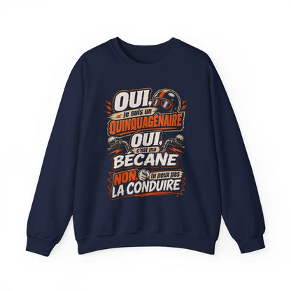 Oui, je suis un quinquagénaire. Oui, c'est ma bécane