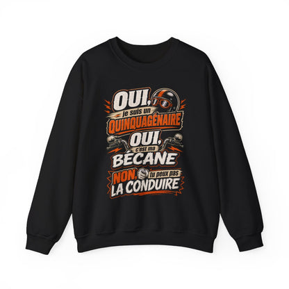 Oui, je suis un quinquagénaire. Oui, c'est ma bécane