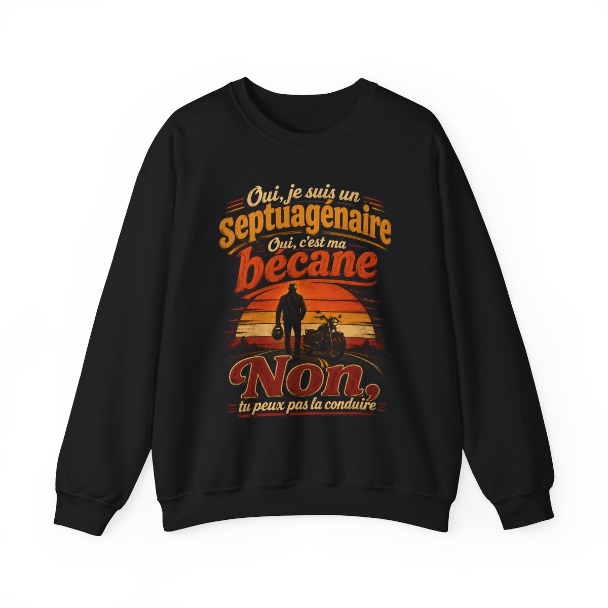 Oui, je suis un septuagénaire. Oui, c'est ma bécane