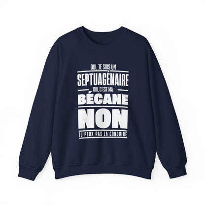Oui, je suis un septuagénaire. Oui, c'est ma bécane