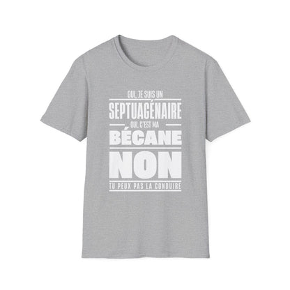 Oui, je suis un septuagénaire. Oui, c'est ma bécane