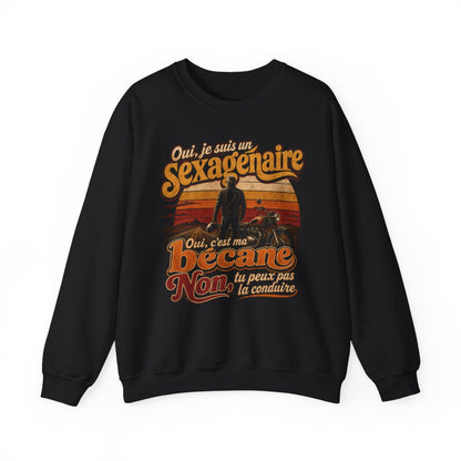 Oui, je suis un sexagénaire. Oui, c'est ma bécane