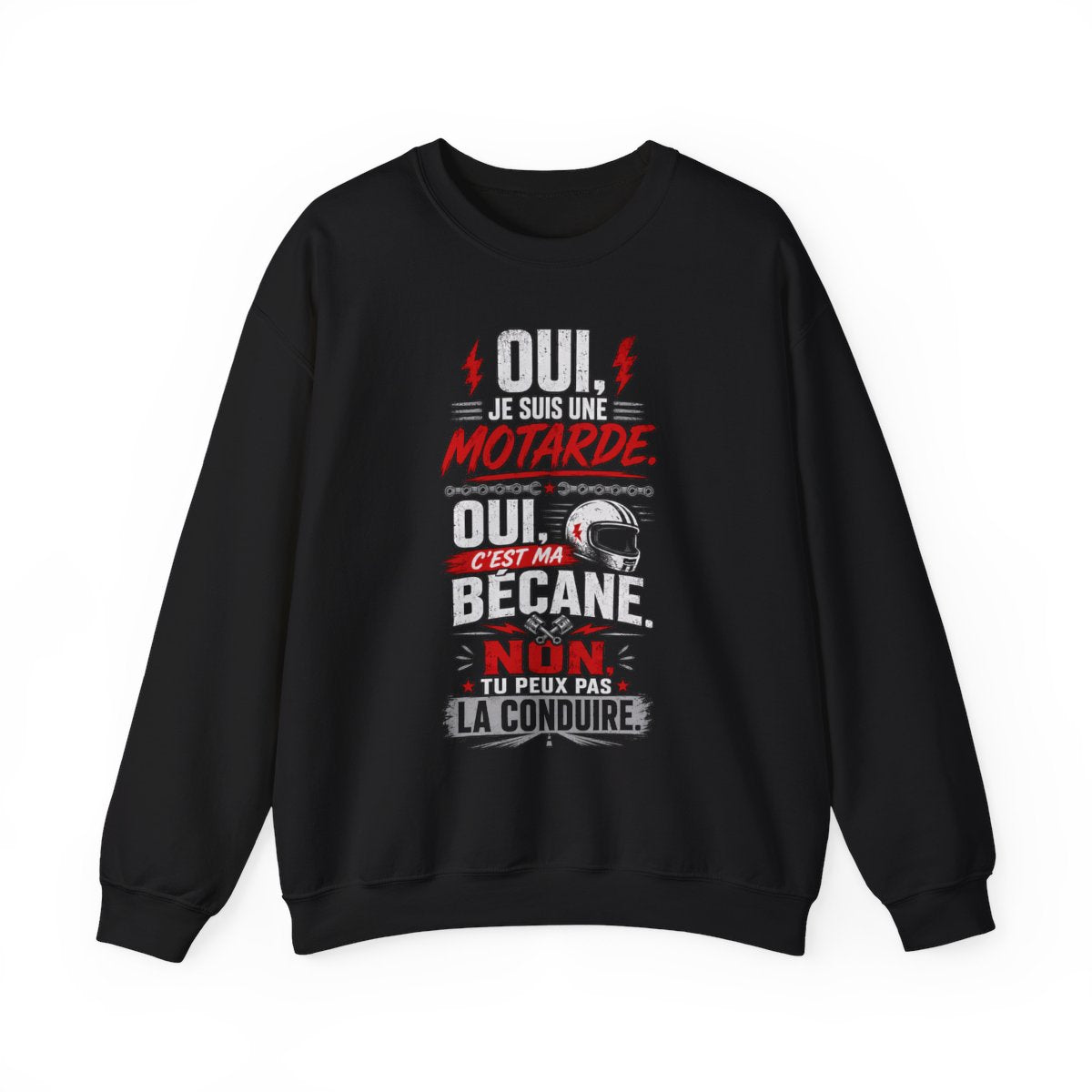 Oui, je suis une motarde, oui c'est ma bécane