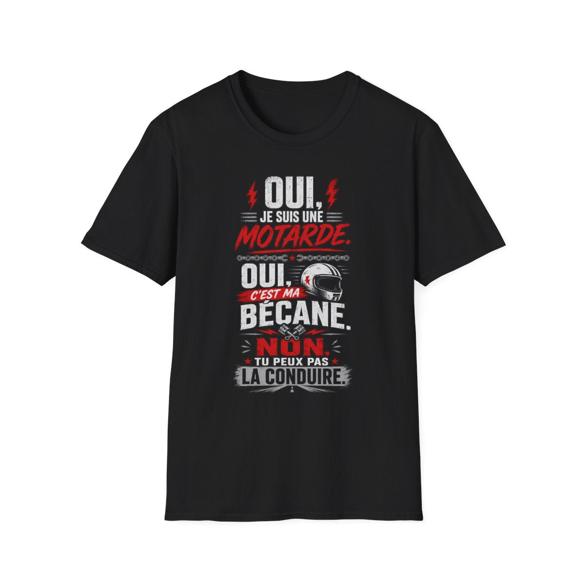 Oui, je suis une motarde, oui c'est ma bécane