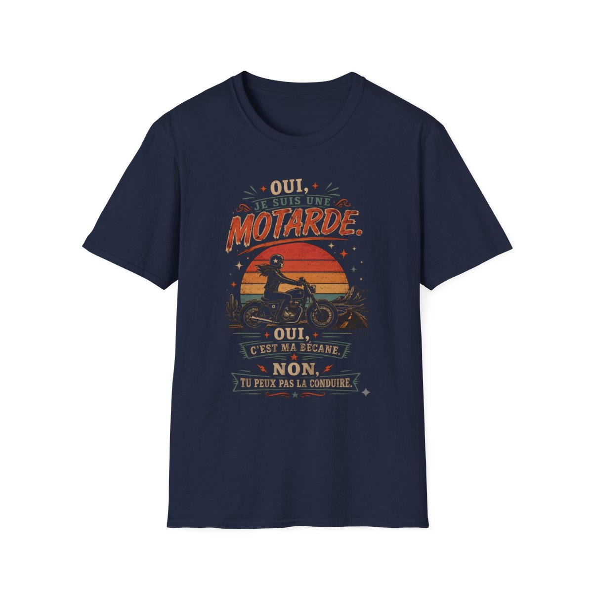 Oui, je suis une motarde, oui c'est ma bécane