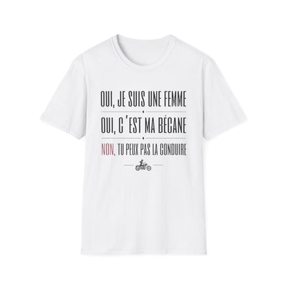 Oui, je suis une motarde, oui c'est ma bécane