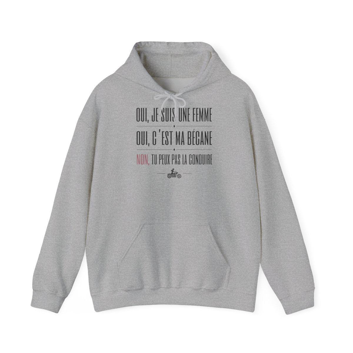 Oui, je suis une motarde, oui c'est ma bécane