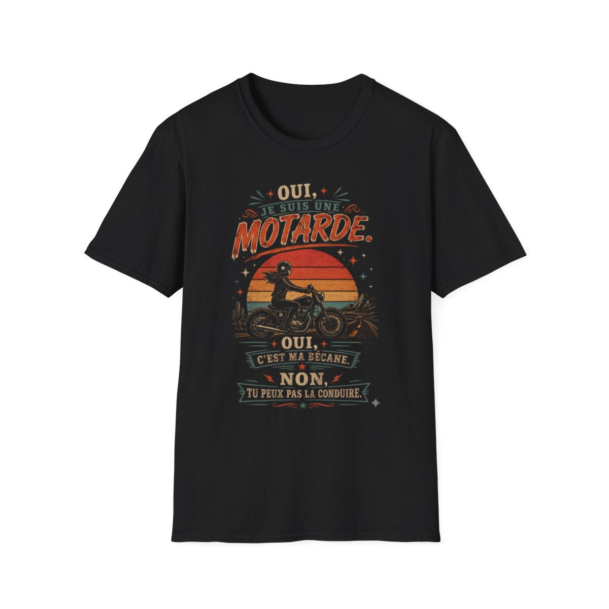 Oui, je suis une motarde, oui c'est ma bécane
