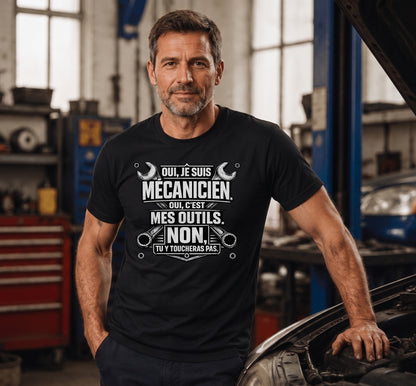 Oui, je suis Mécanicien. Oui, c'est mes outils.
