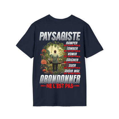 Paysagiste, ramper, tomber, vomir, saigner est acceptable