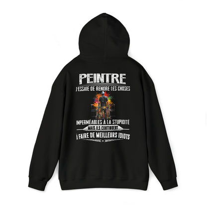 Peintre, j'essaie de rendre les choses imperméables à la stupidité