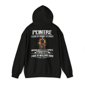 Peintre, j'essaie de rendre les choses imperméables à la stupidité