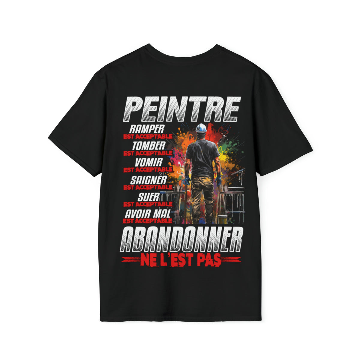 Peintre, ramper, tomber, vomir, saigner est acceptable