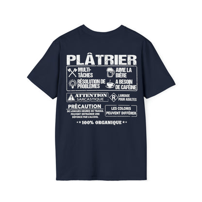 Plâtrier est la quintessence du travailleur
