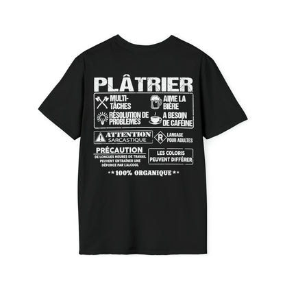 Plâtrier est la quintessence du travailleur