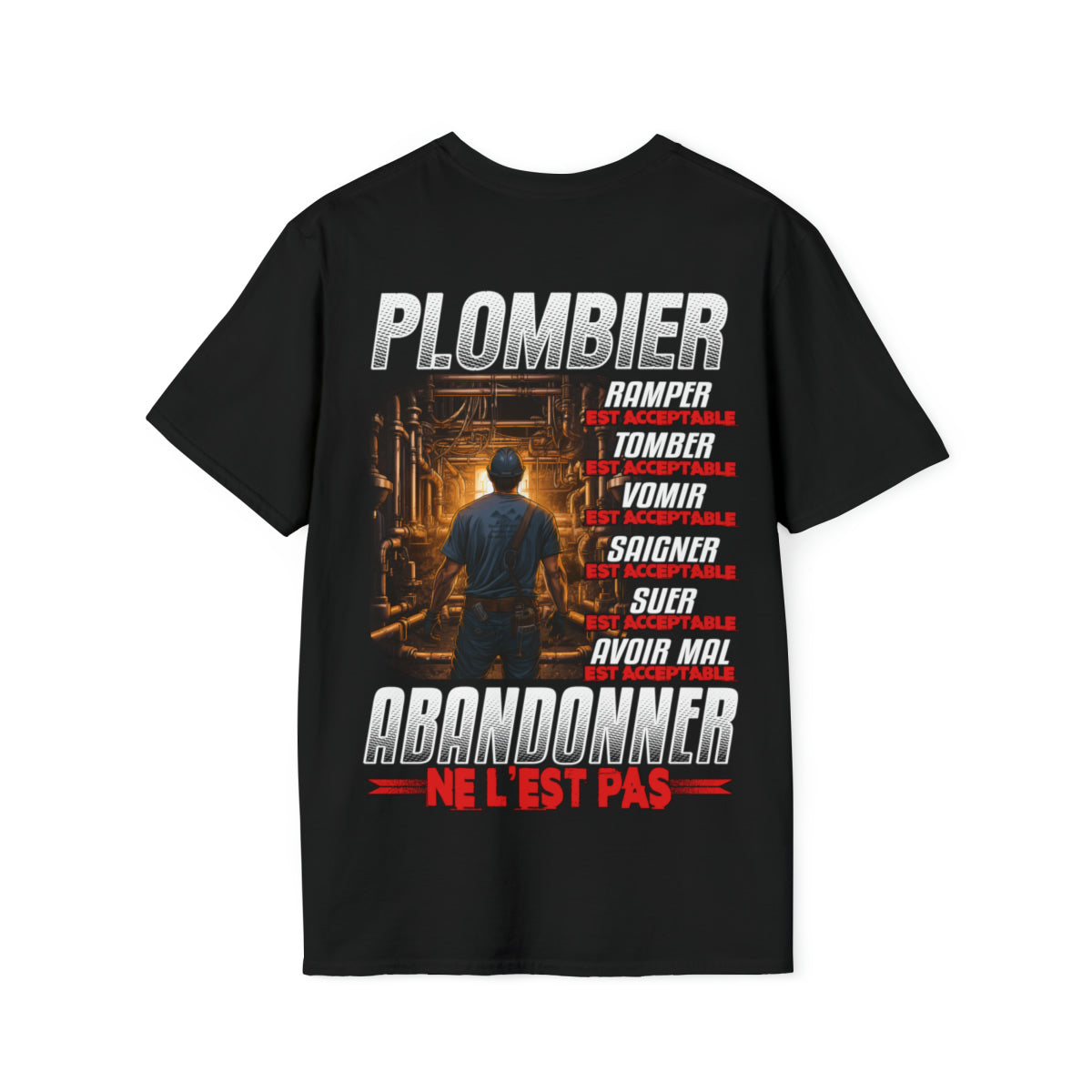 Plombier, ramper, tomber, vomir, saigner est acceptable