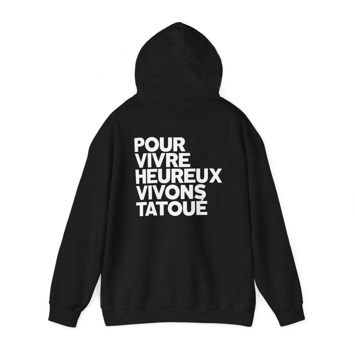 Pour vivre heureux vivons tatoué