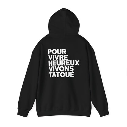 Pour vivre heureux vivons tatoué