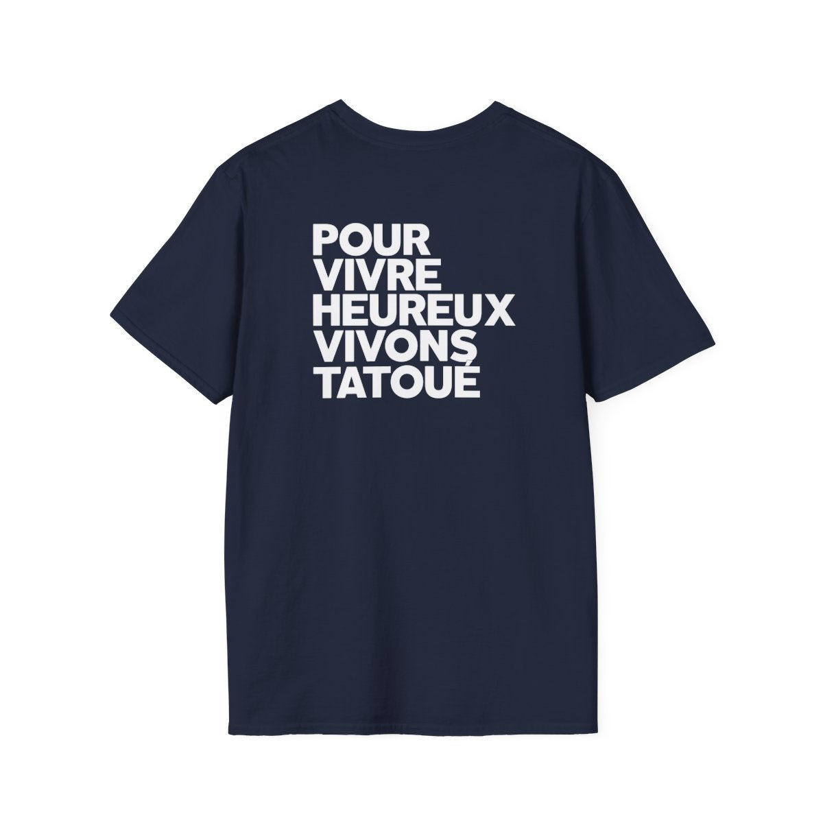 Pour vivre heureux vivons tatoué