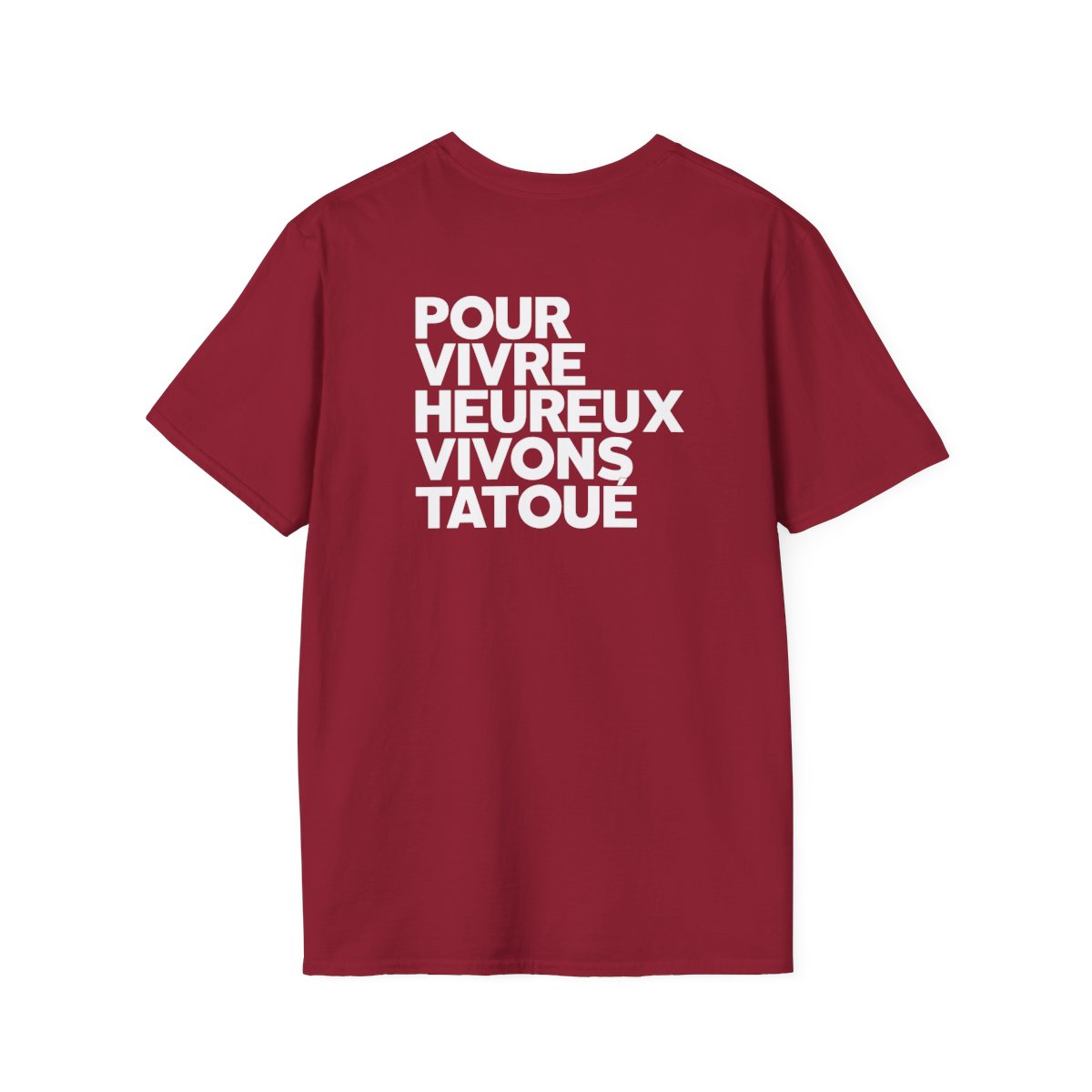 Pour vivre heureux vivons tatoué
