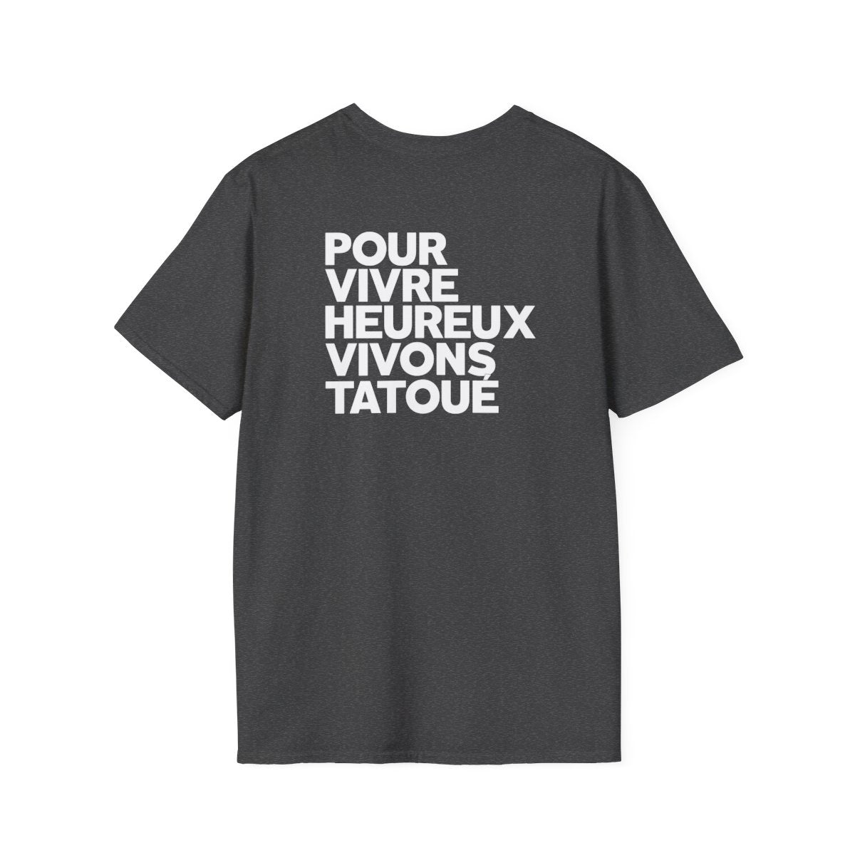 Pour vivre heureux vivons tatoué