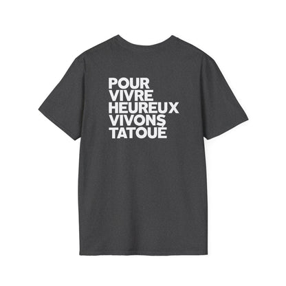 Pour vivre heureux vivons tatoué