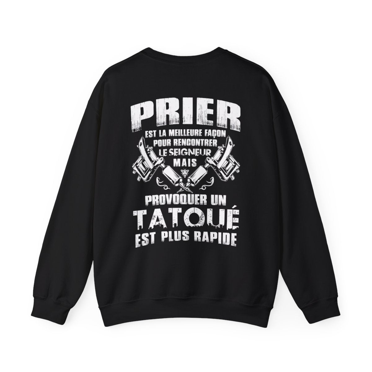 Prier est la meilleure façon pour recontrer le seigneur mais provoquer un tatoué est plus rapide