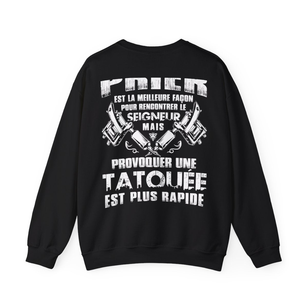 Prier est la meilleure façon pour recontrer le seigneur mais provoquer une tatouée est plus rapide
