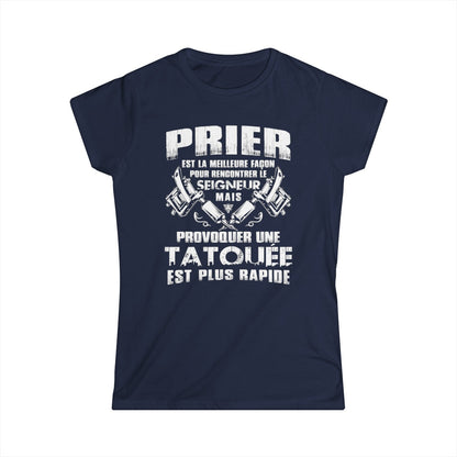 Prier est la meilleure façon pour recontrer le seigneur mais provoquer une tatouée est plus rapide