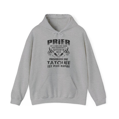 Prier est la meilleure façon pour recontrer le seigneur mais provoquer une tatouée est plus rapide